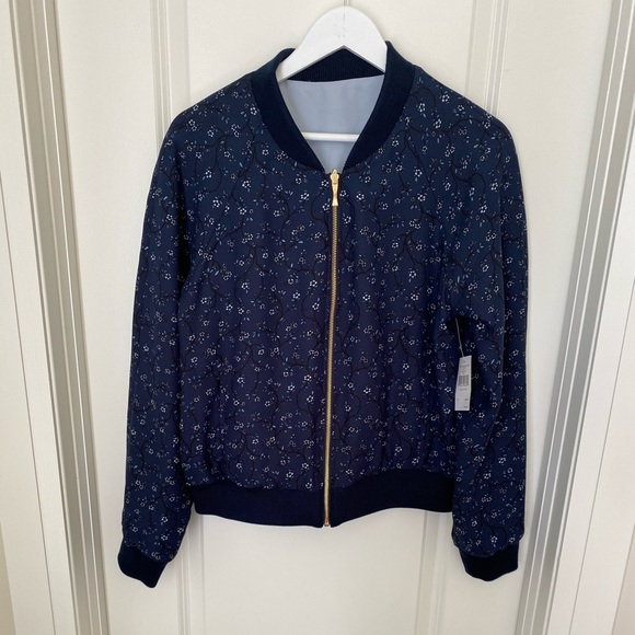 kate spade Jackets & Blazers - Kate Spade Wild Roses Reversible Bomber Jacket